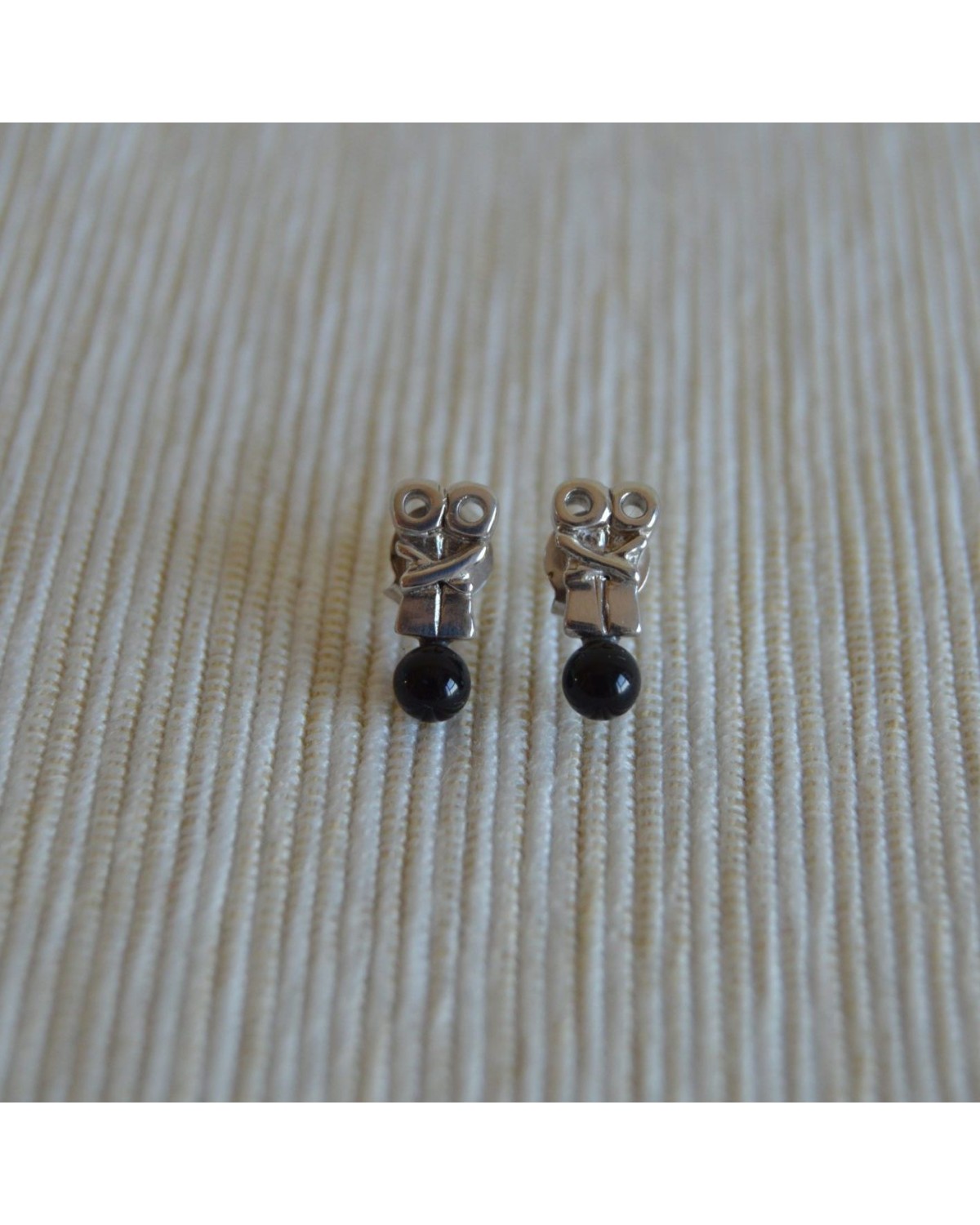 Pendientes Cariño Plata con Pieza