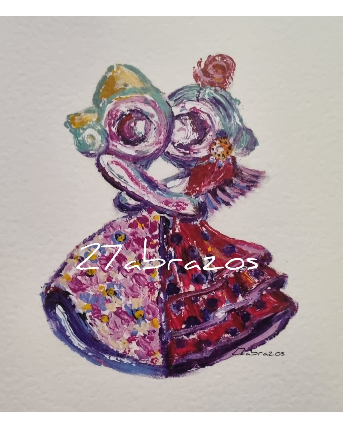 Lámina Fallera y Andaluza