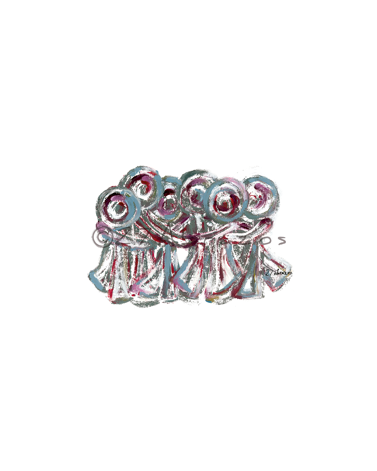 Lámina abrazo Grupo de 6