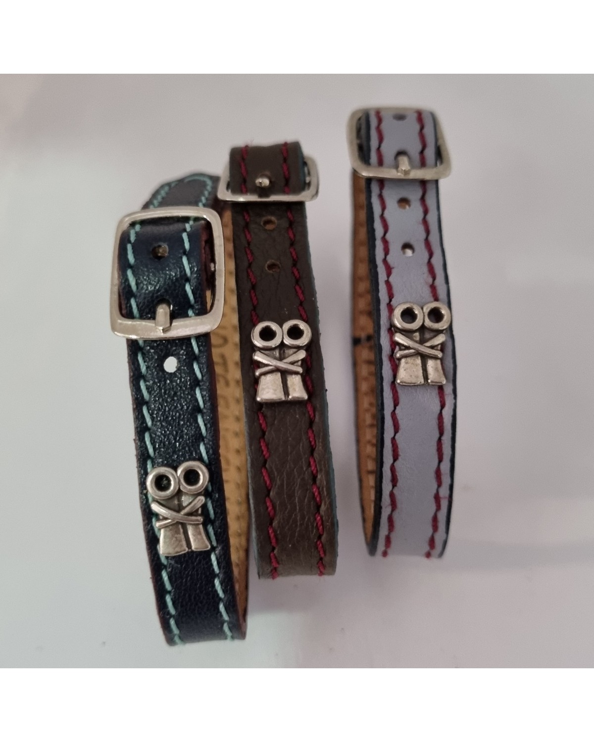Pulsera Cariño Cuero con Hebilla (larga)